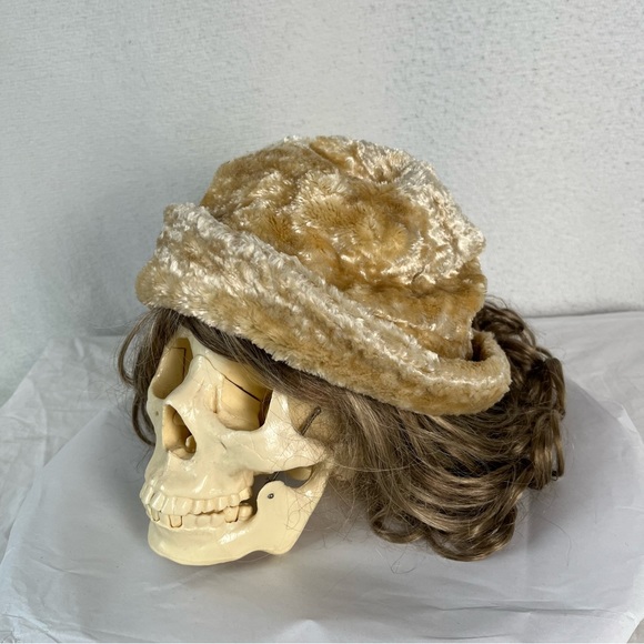 Metropolis Couloir Skiwear vintage fuzzy hat medium large oversized butterscotch - Picture 16 of 16